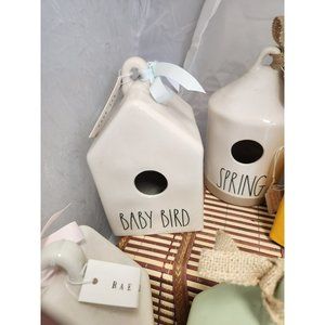 Rae Dunn Birdhouses...Multi listings for 6 different houses white square BABY BI